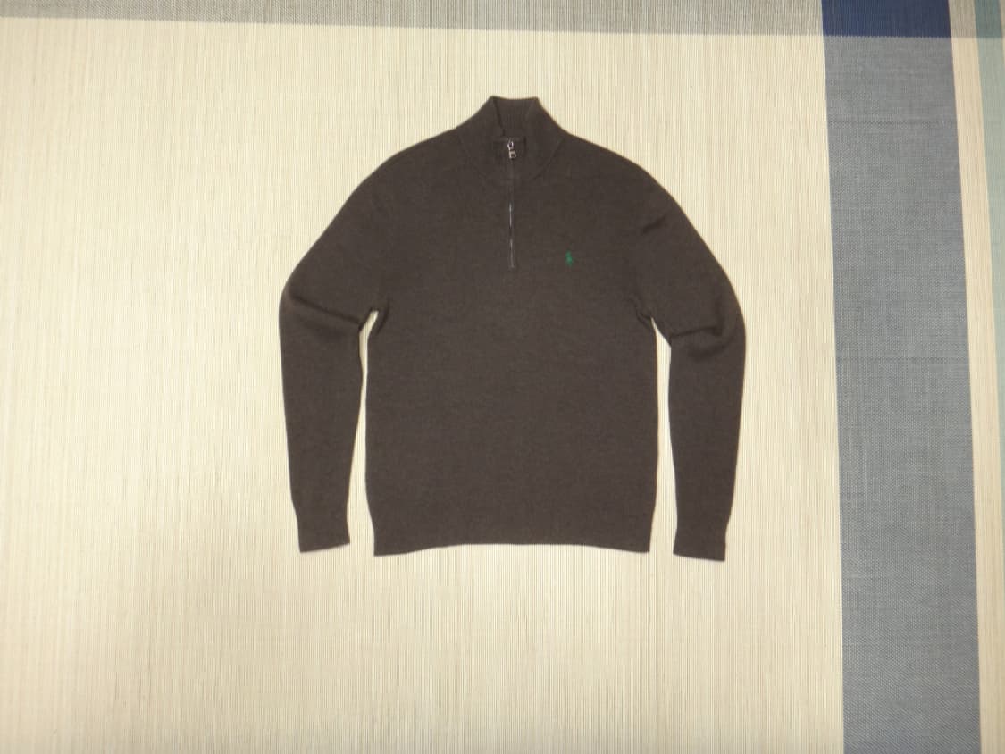 (M/95) 폴로랄프로렌 메리노 울 반집업 터틀넥 니트 상품이미지1