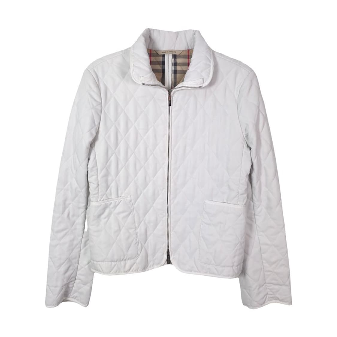 버버리 런던 노바체크 안감 화이트 다이아몬드 퀼팅 자켓 상품이미지1