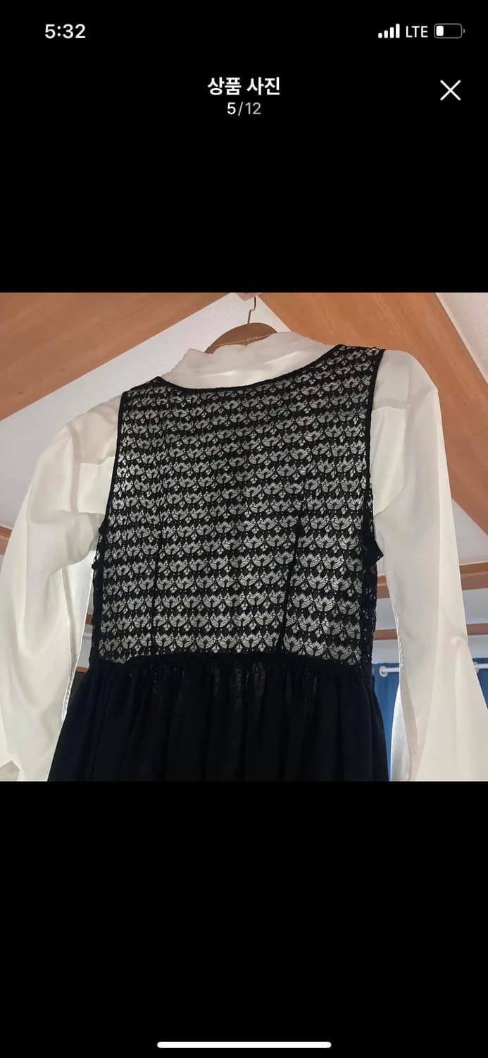 아메리칸어패럴 블랙 레이스 원피스 aa 설리 하객룩 밀크코코아 셀프웨딩 상품이미지4