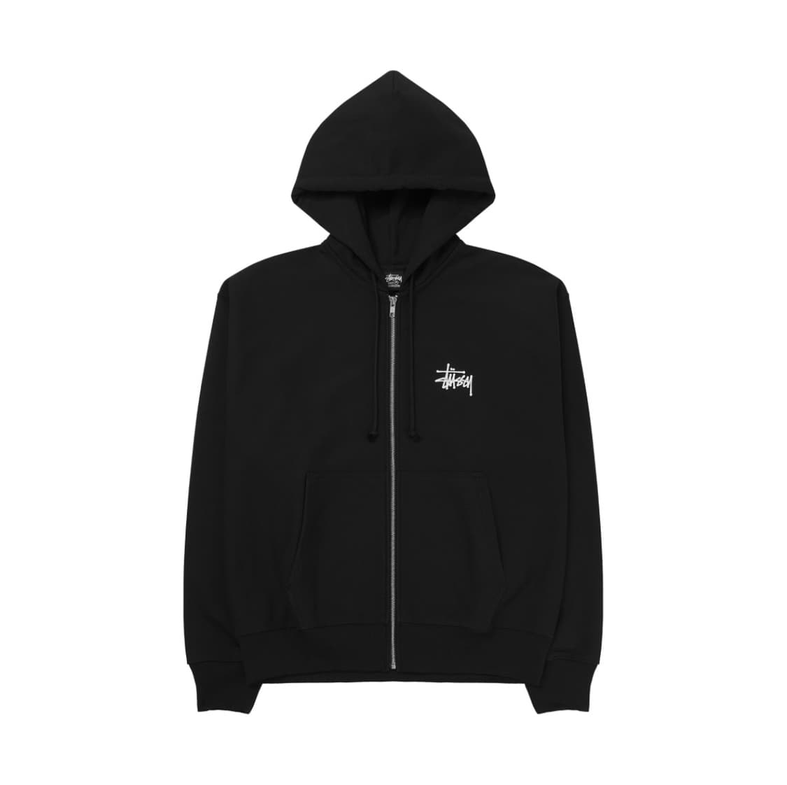 스투시 베이직 후드집업 블랙 M 상품이미지1