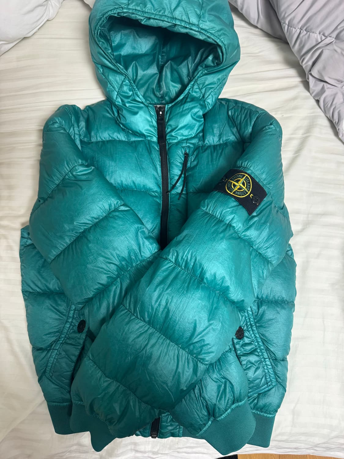 스톤아일랜드 가먼트다이드 패딩 M 상품이미지1