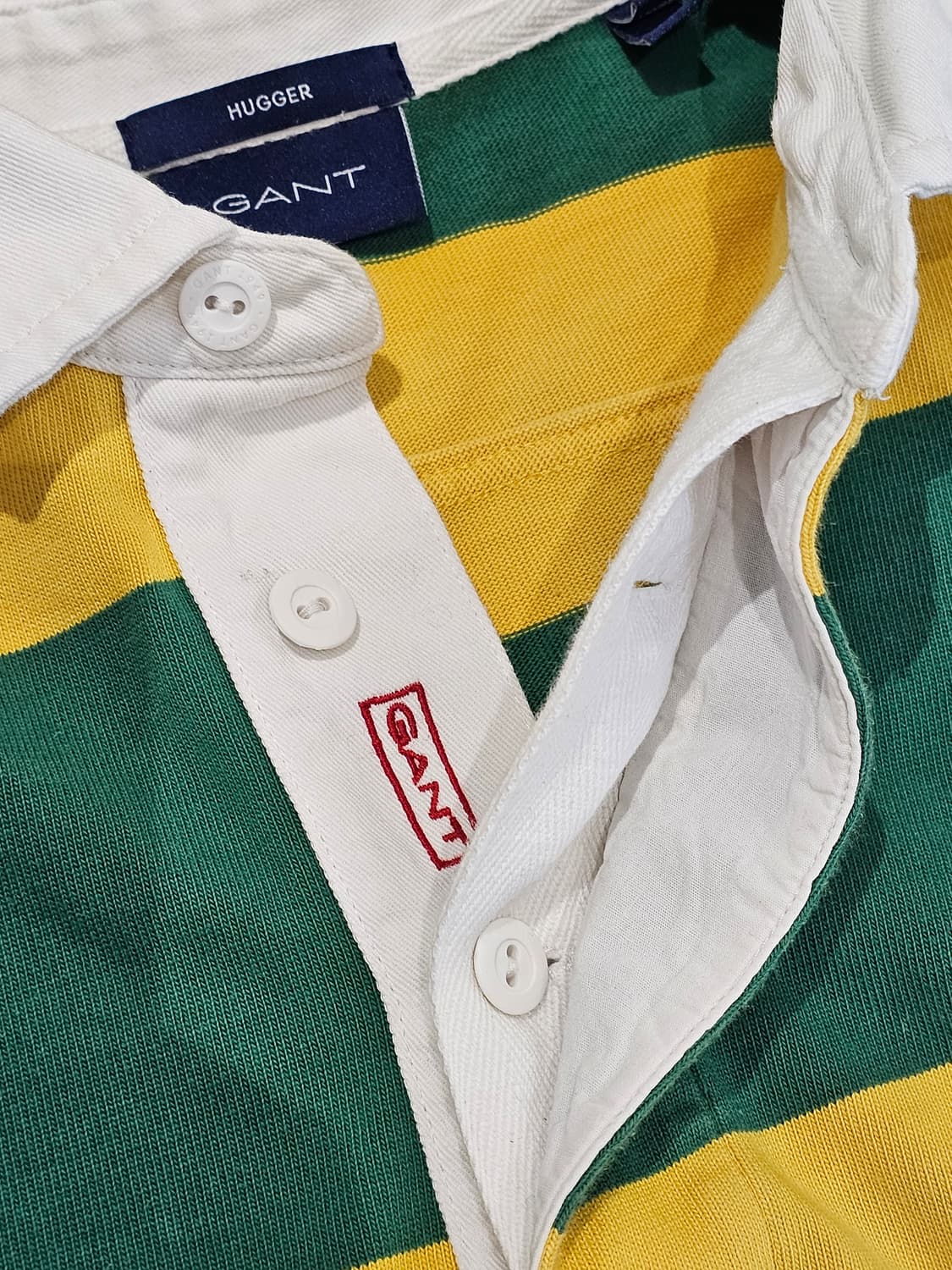 [S] 간트(GANT) 볼드 스트라이프 헤비 코튼 럭비 셔츠 상품이미지4