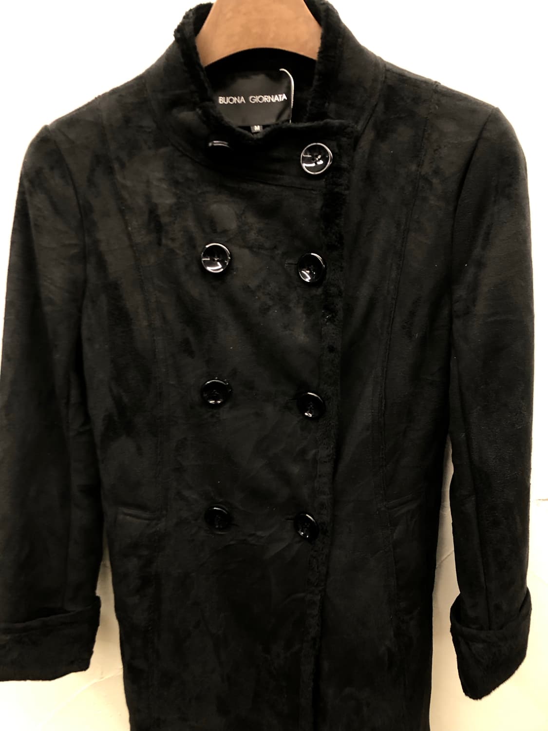 더블 브레스트 시어링 코트 상품이미지3