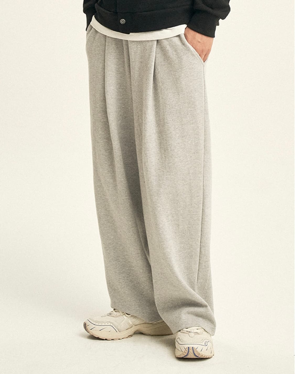 xero제로 핀턱 와이드 트레이닝팬츠M 상품이미지1