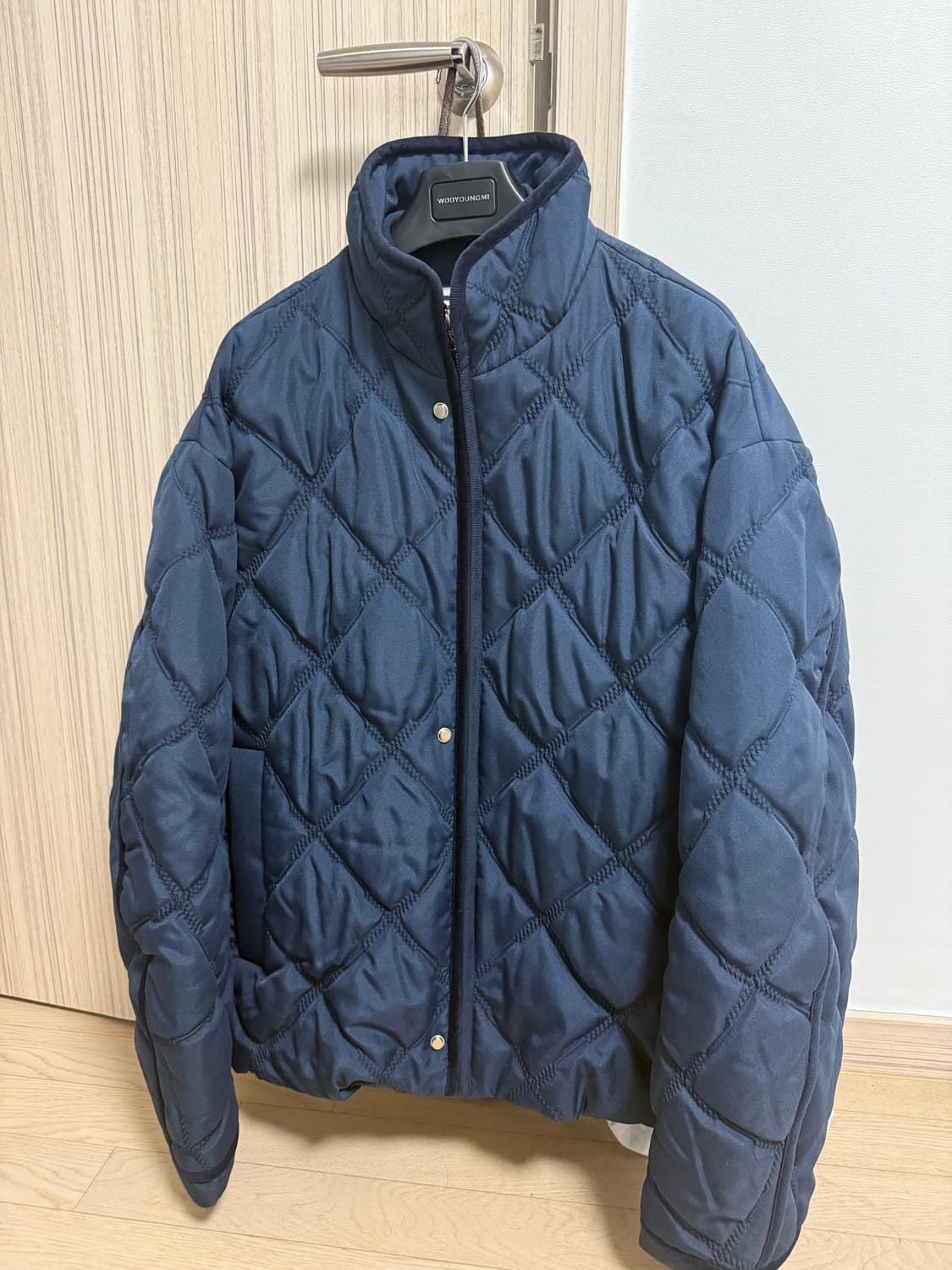 24FW 우영미 퀄팅 패딩 네이비 상품이미지1