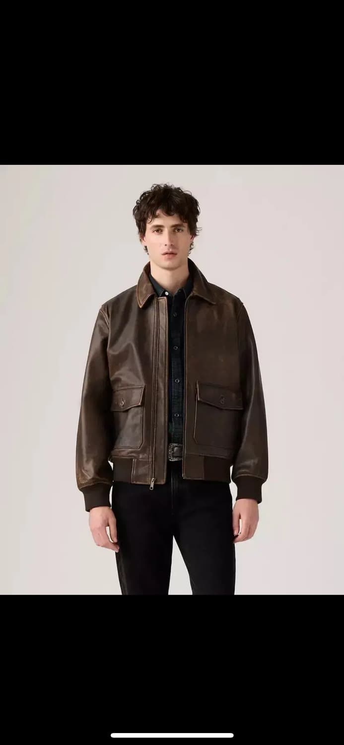 리바이스 레더A-2자켓 S,Clayton Leather Aviator 상품이미지2