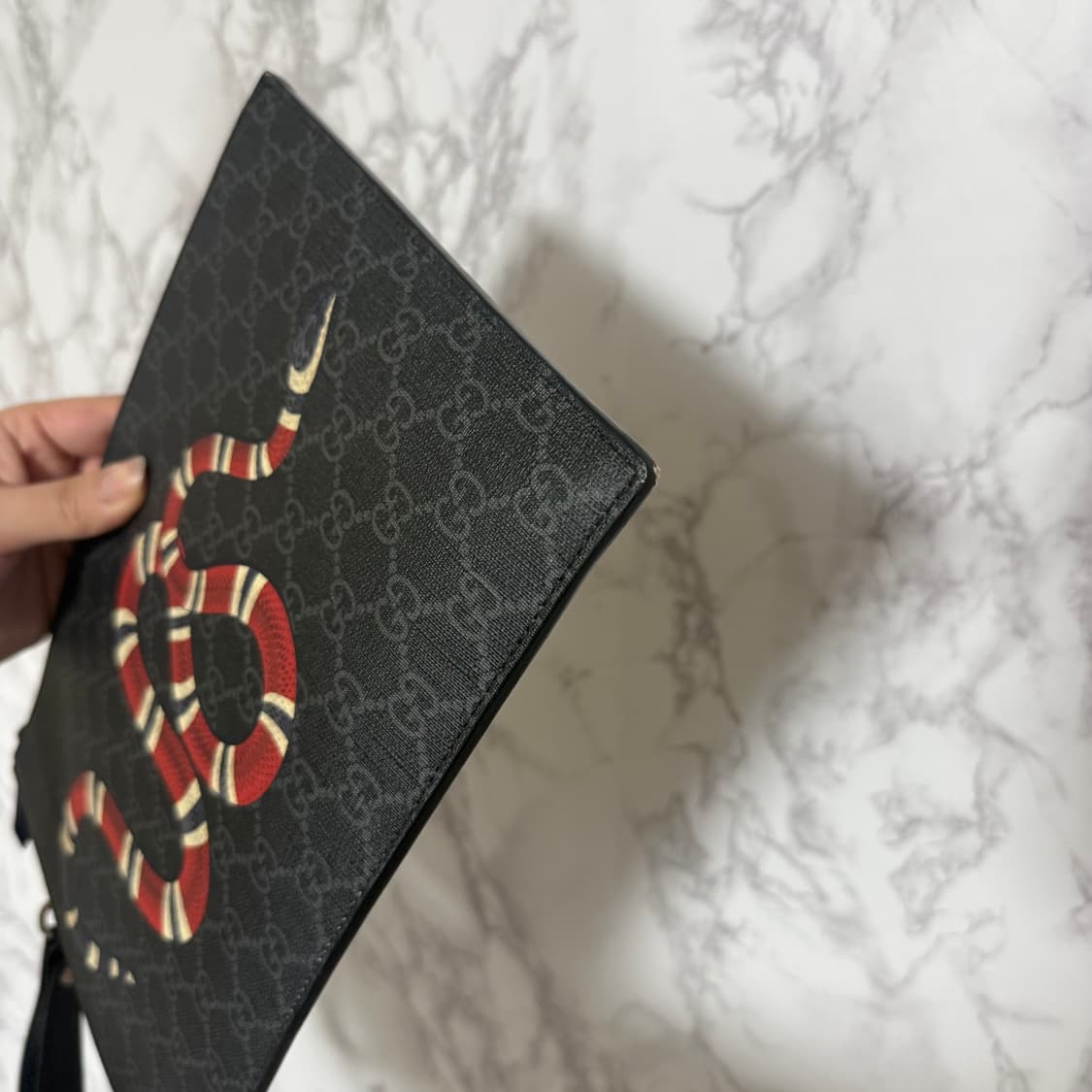 [OS] 구찌 스네이크 클러치 블랙 상품이미지3