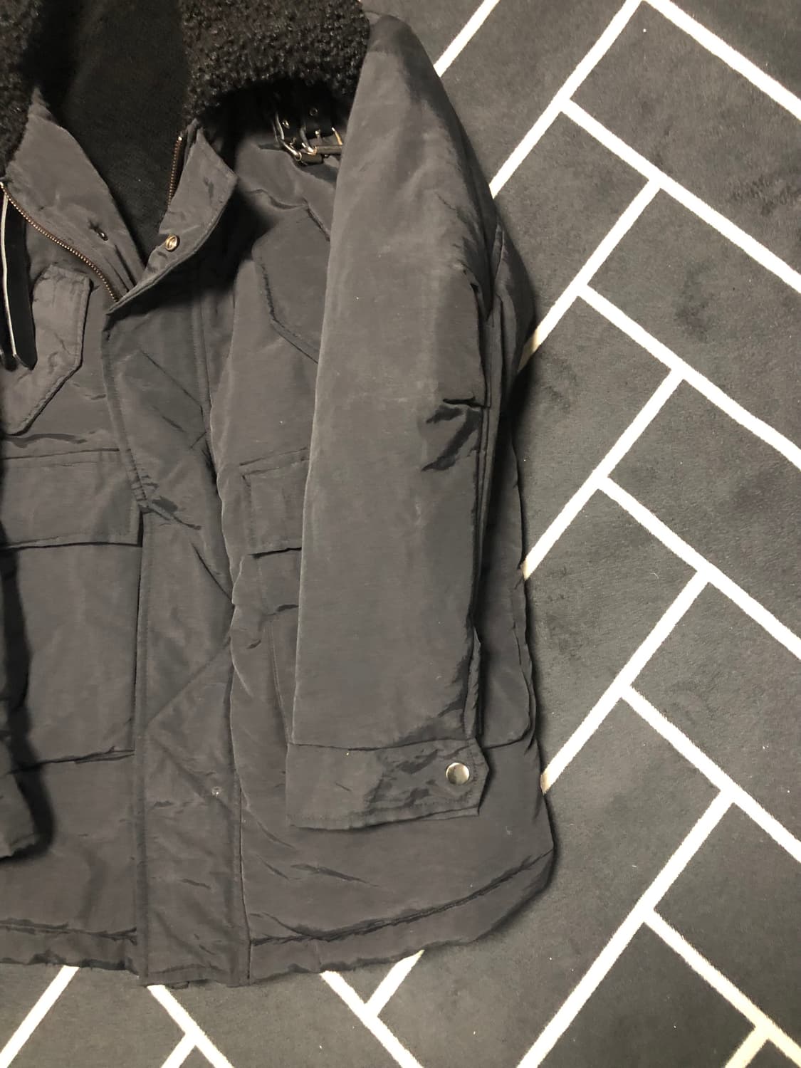 (횡재가)내부퍼 패딩카라무스탕/몽클레어 스톤 발망 프라다 구찌 톰포드 벨 상품이미지3