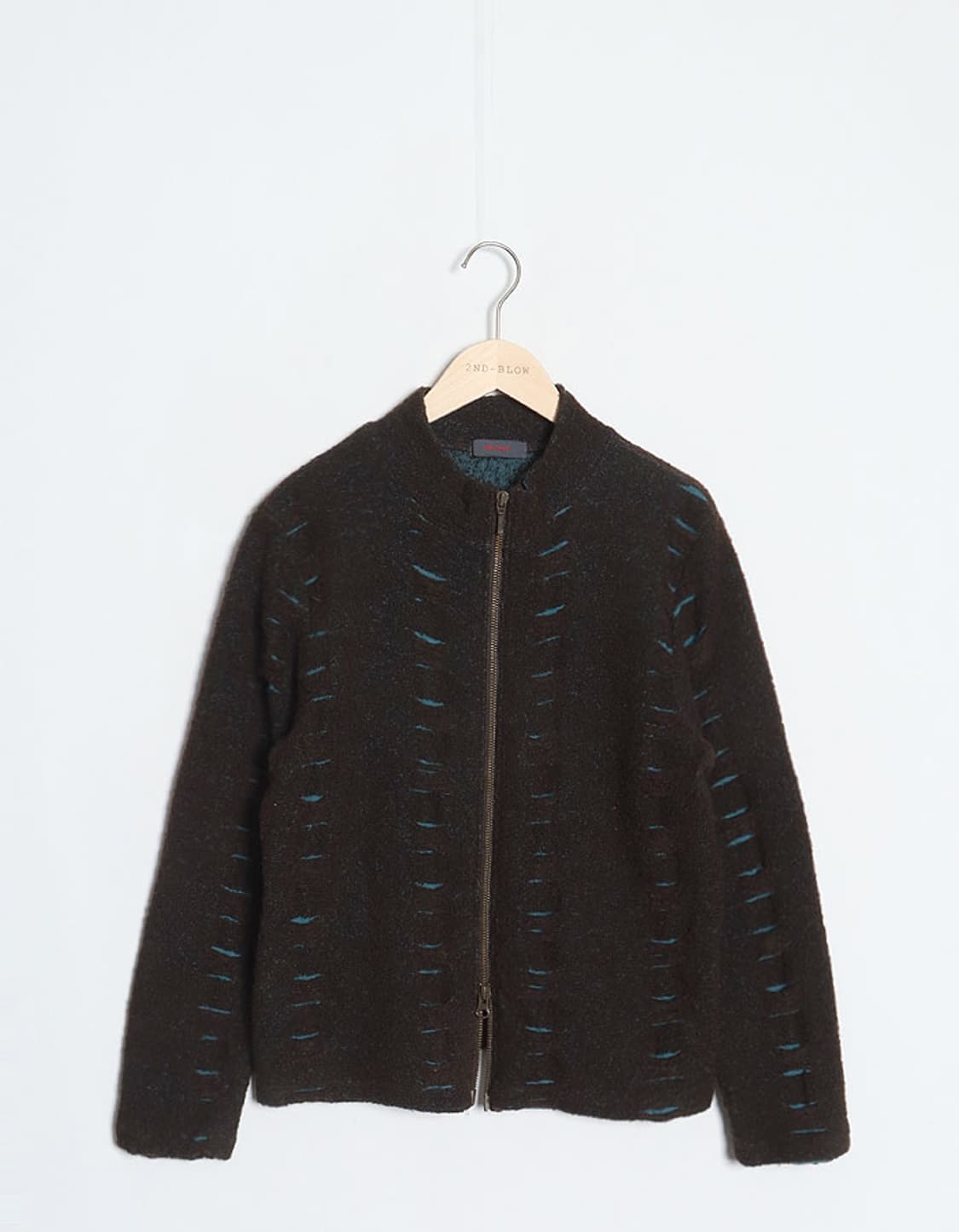 PORT-BLAIR Cutting Knit Zip Cardigan 상품이미지5