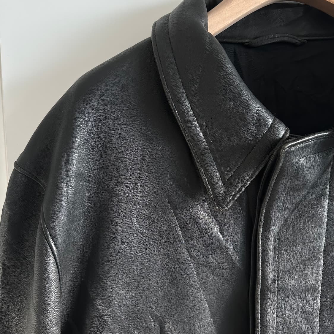 70’s 프렌치 파이어맨 레더자켓 상품이미지8