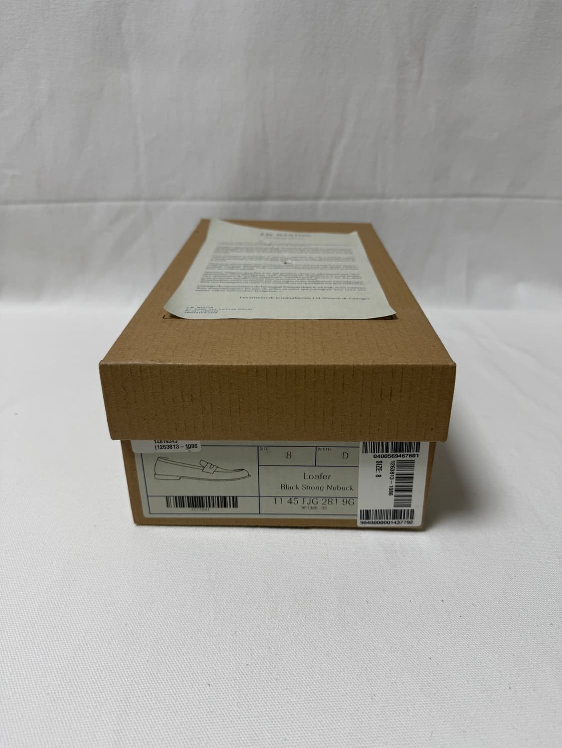 JMWeston 제이엠웨스통 블랙 누벅 로퍼 8D 상품이미지9