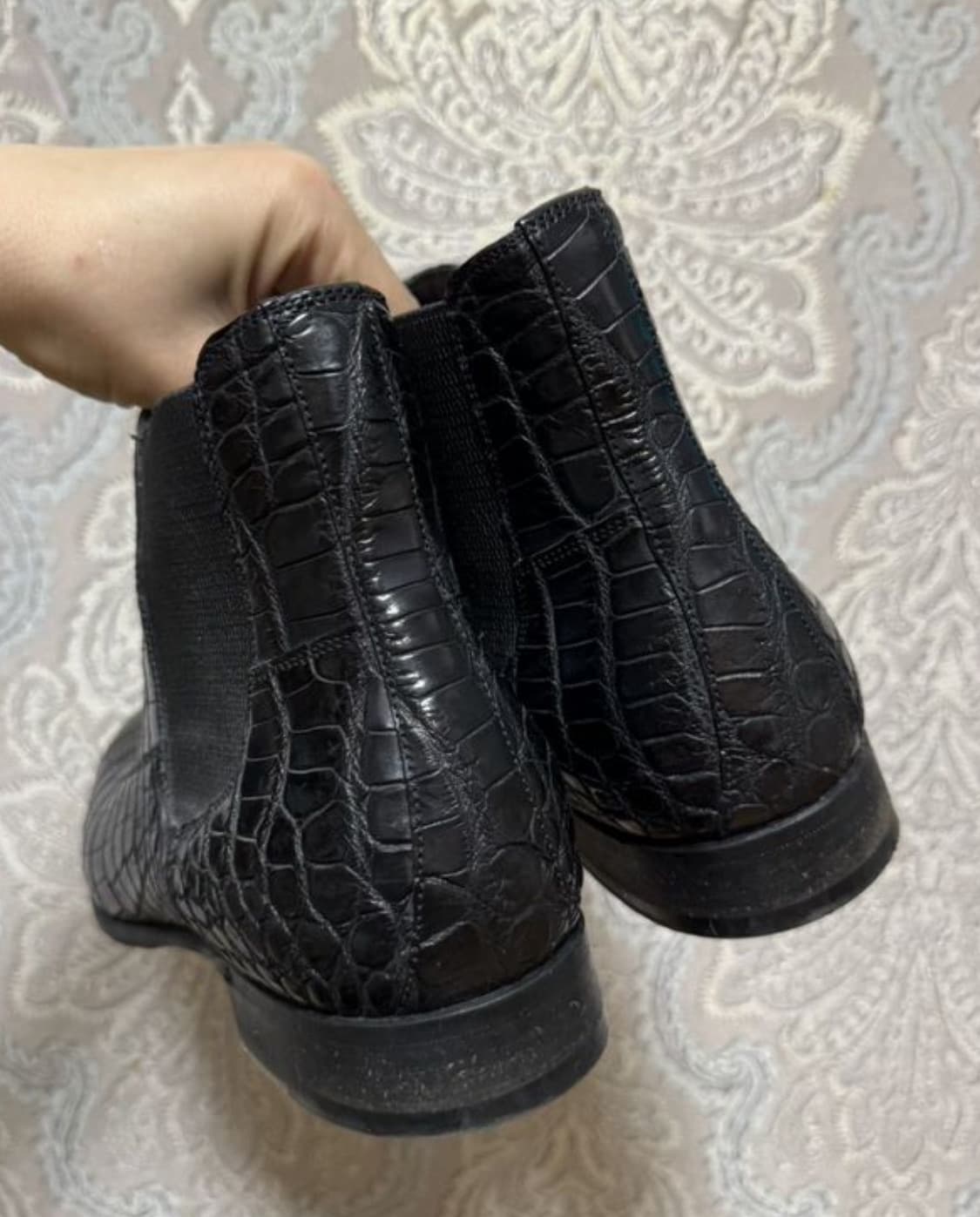 돌체앤가바나 첼시부츠(크로커다일 스킨-악어가죽)9.5사이즈-해외발송 상품이미지5