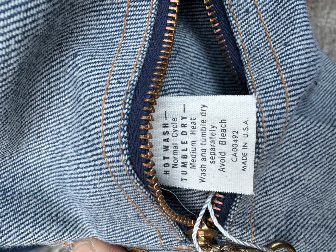 Rare!! 70s lee 리버시블 인디고 데님 자켓 데드스탁급 상품이미지8