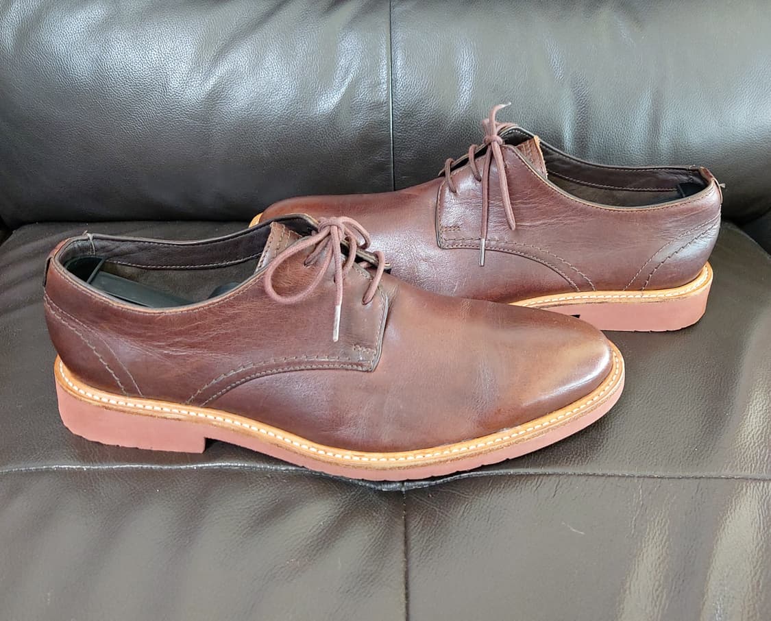 클락스 가죽 스티치 드레스화(275mm) 상품이미지4