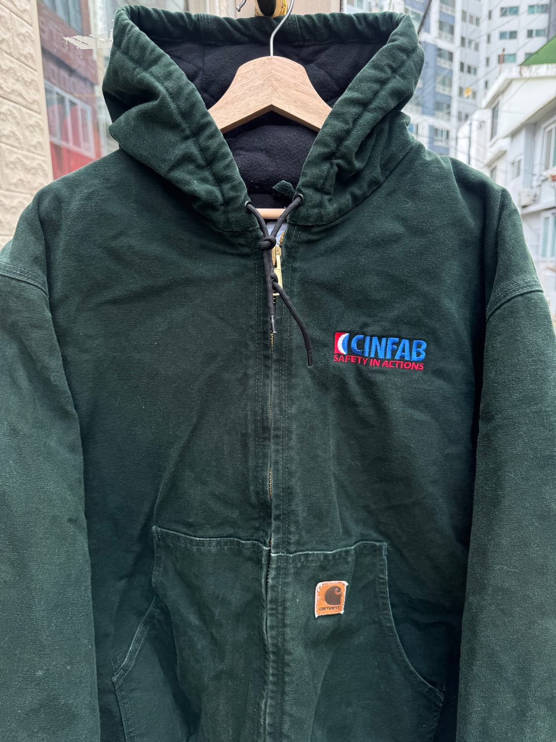 칼하트 J130 액티브자켓 spc green xl 상품이미지2