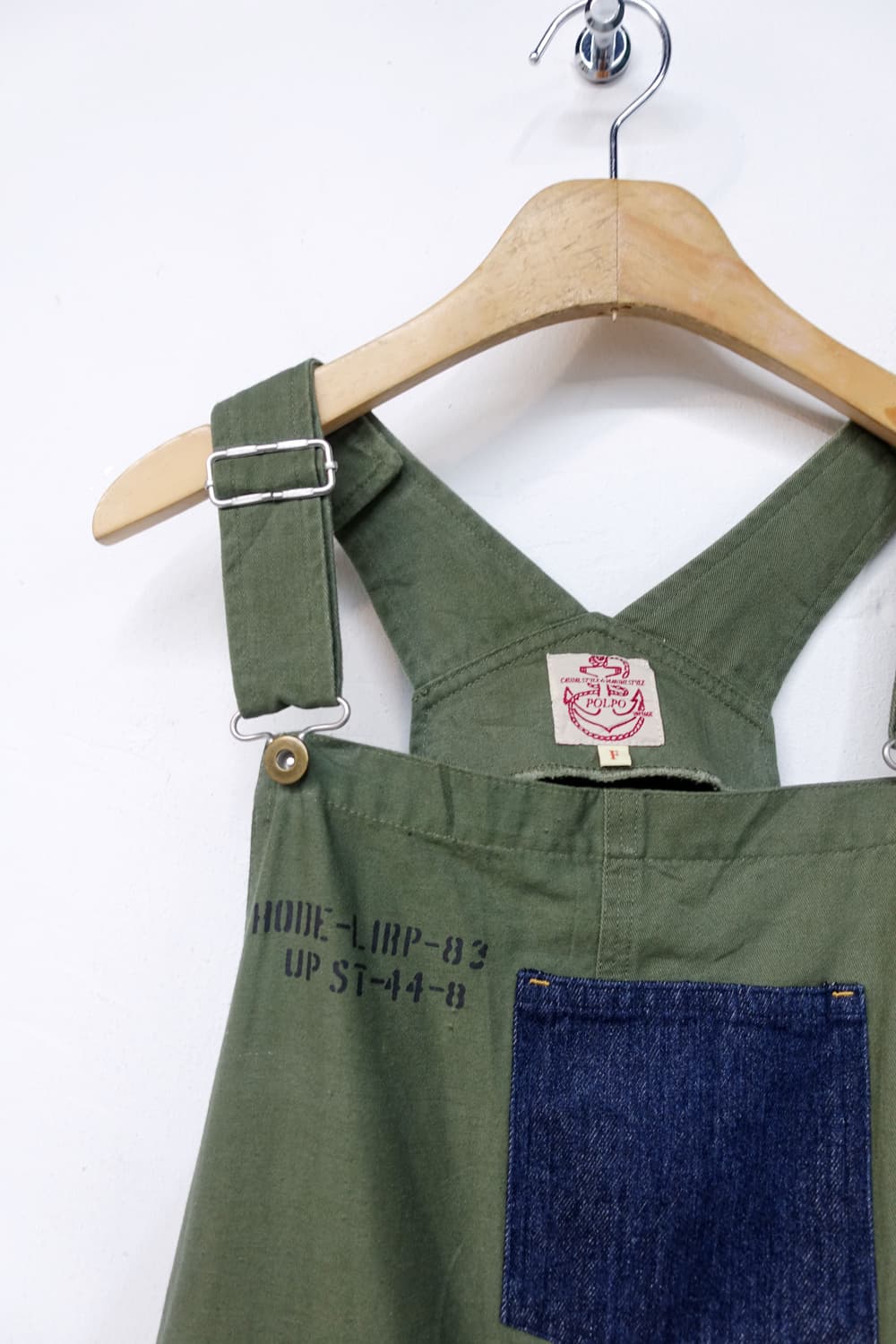 POLPO VINTAGE by LIME.INC 밀리터리 오버롤 원피스 상품이미지5