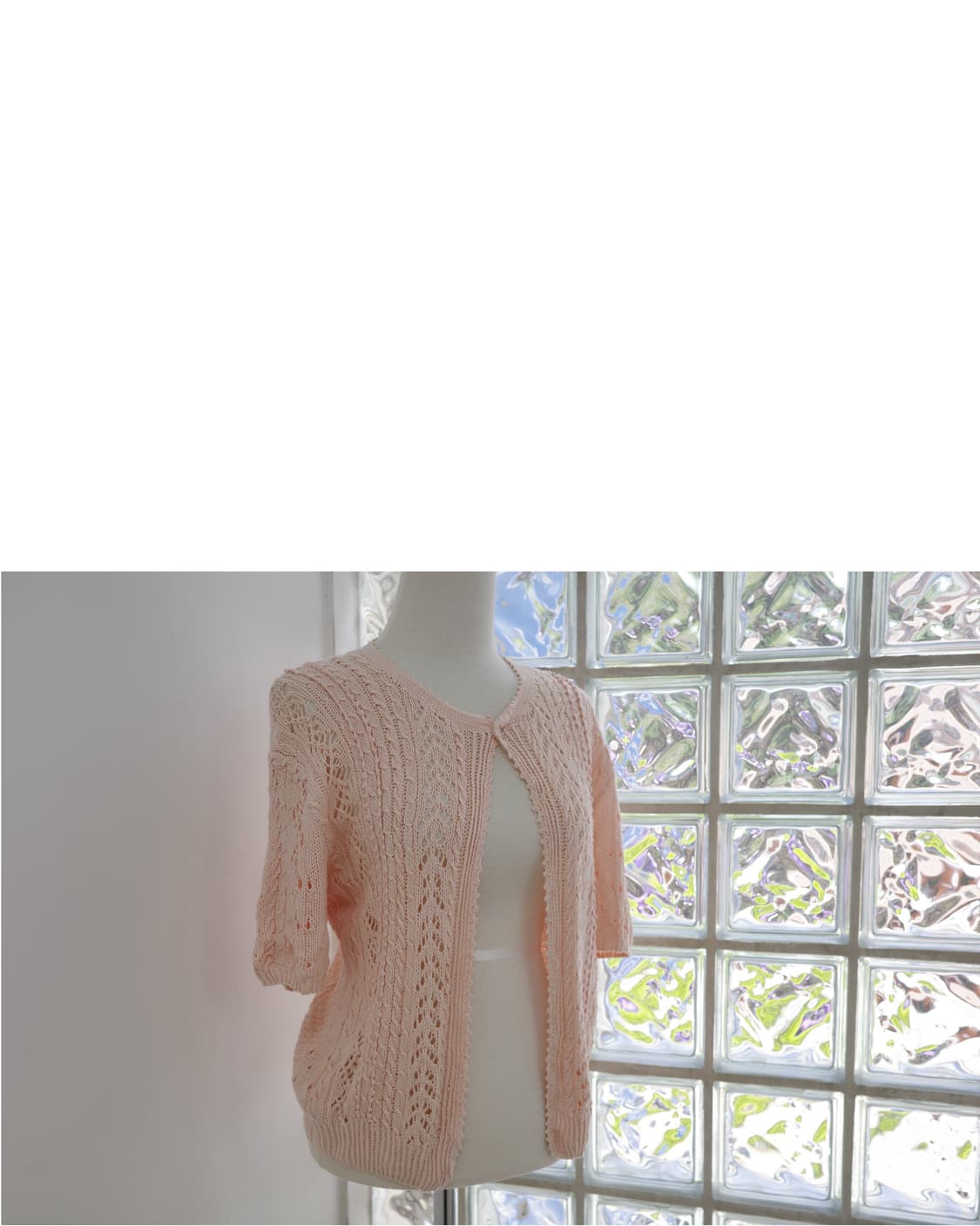 Viyella club London pink half cardigan 상품이미지4