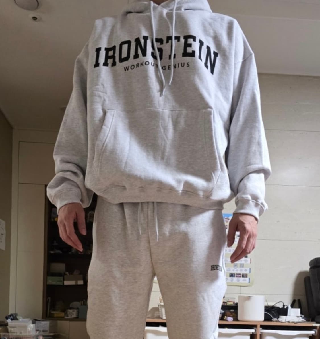 (L) 아이언슈타인 김종국 후드 그레이 상품이미지2