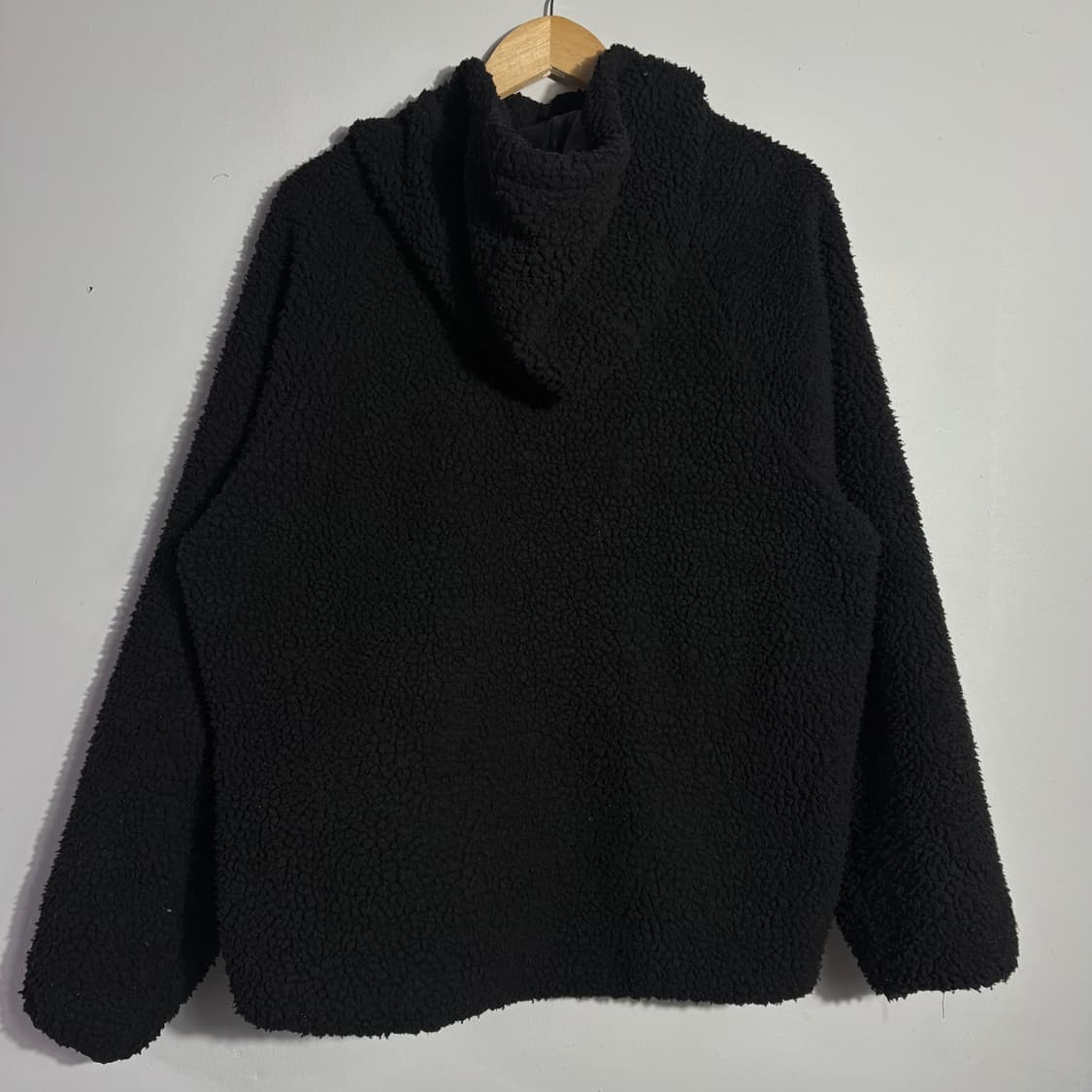 휠라 빈티지 블랙 보아 플리스 후드 집업 (무료배송) 상품이미지4