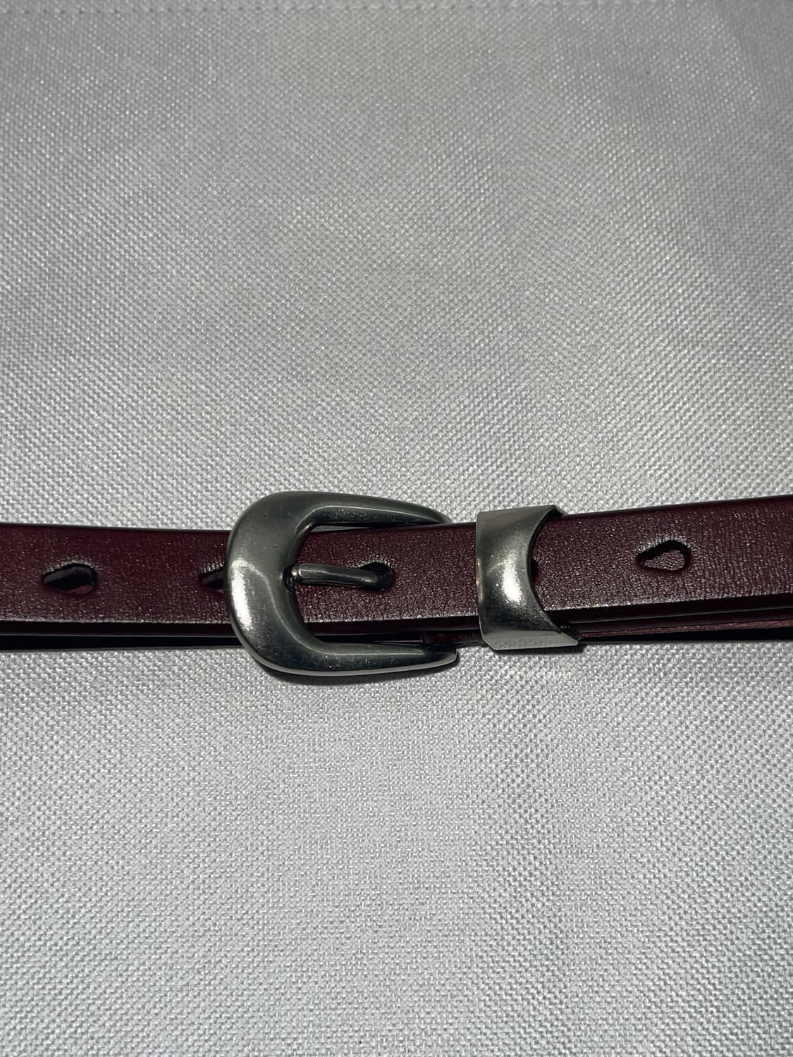 버건디 소가죽 벨트 2cm (아워레가시핏) 상품이미지5