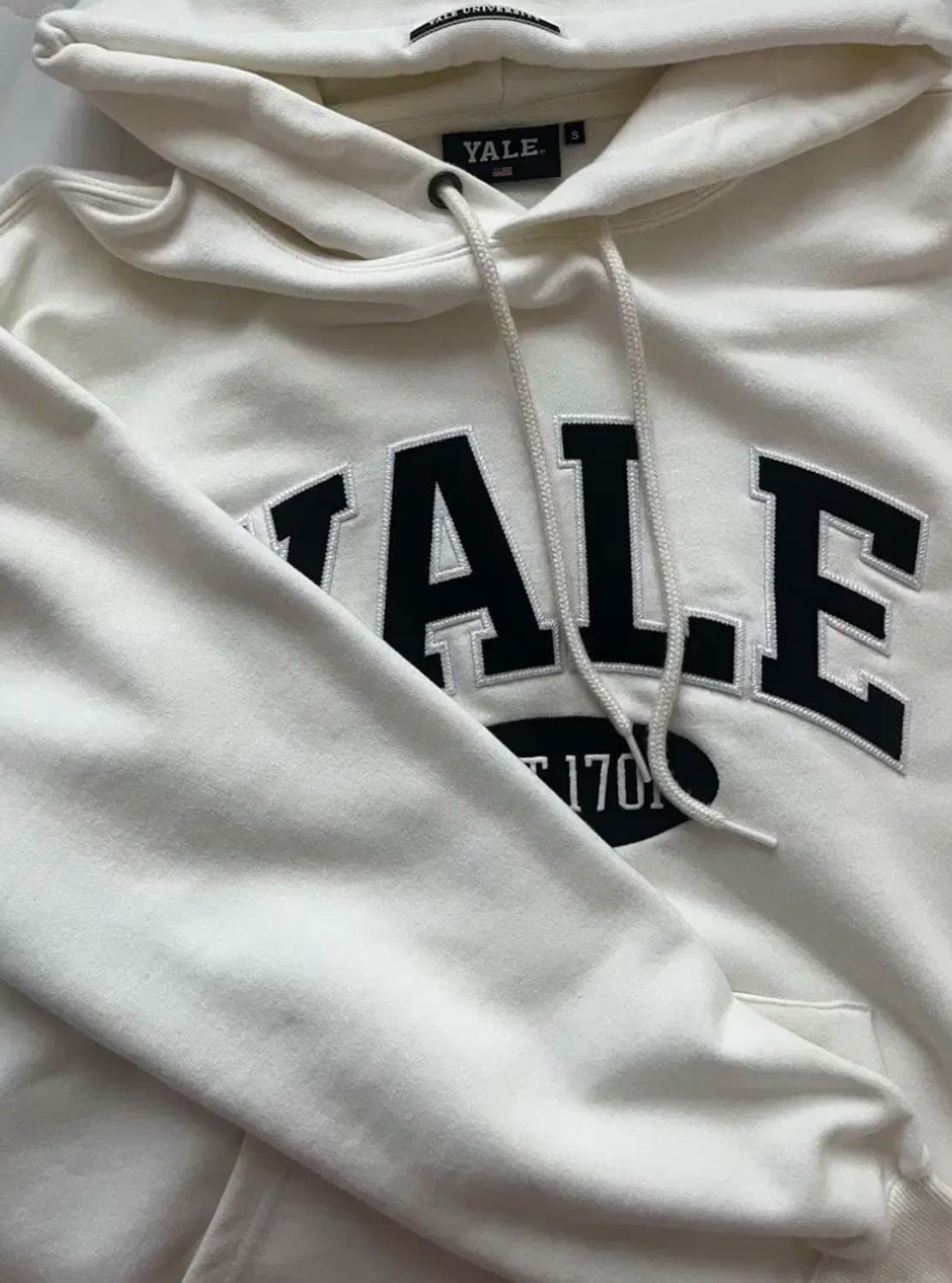 예일 아이보리 후드티 상품이미지2