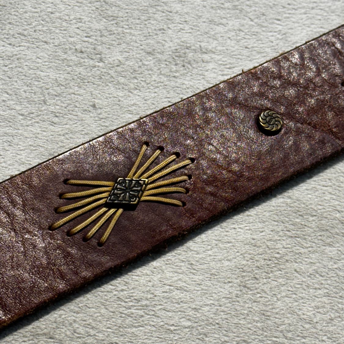 소가죽 웨스턴 벨트 브라운 (OS) 카우레더 상품이미지3