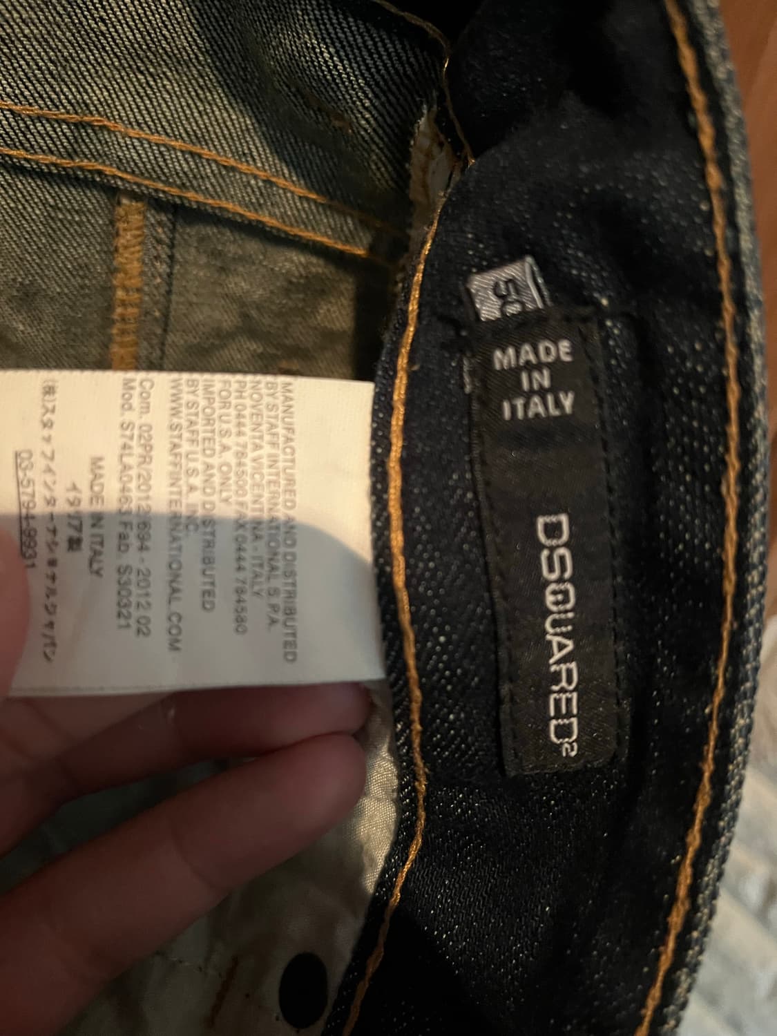 (Made in italy)Dsquared2 디스퀘어드 청바지 데님 50 상품이미지3