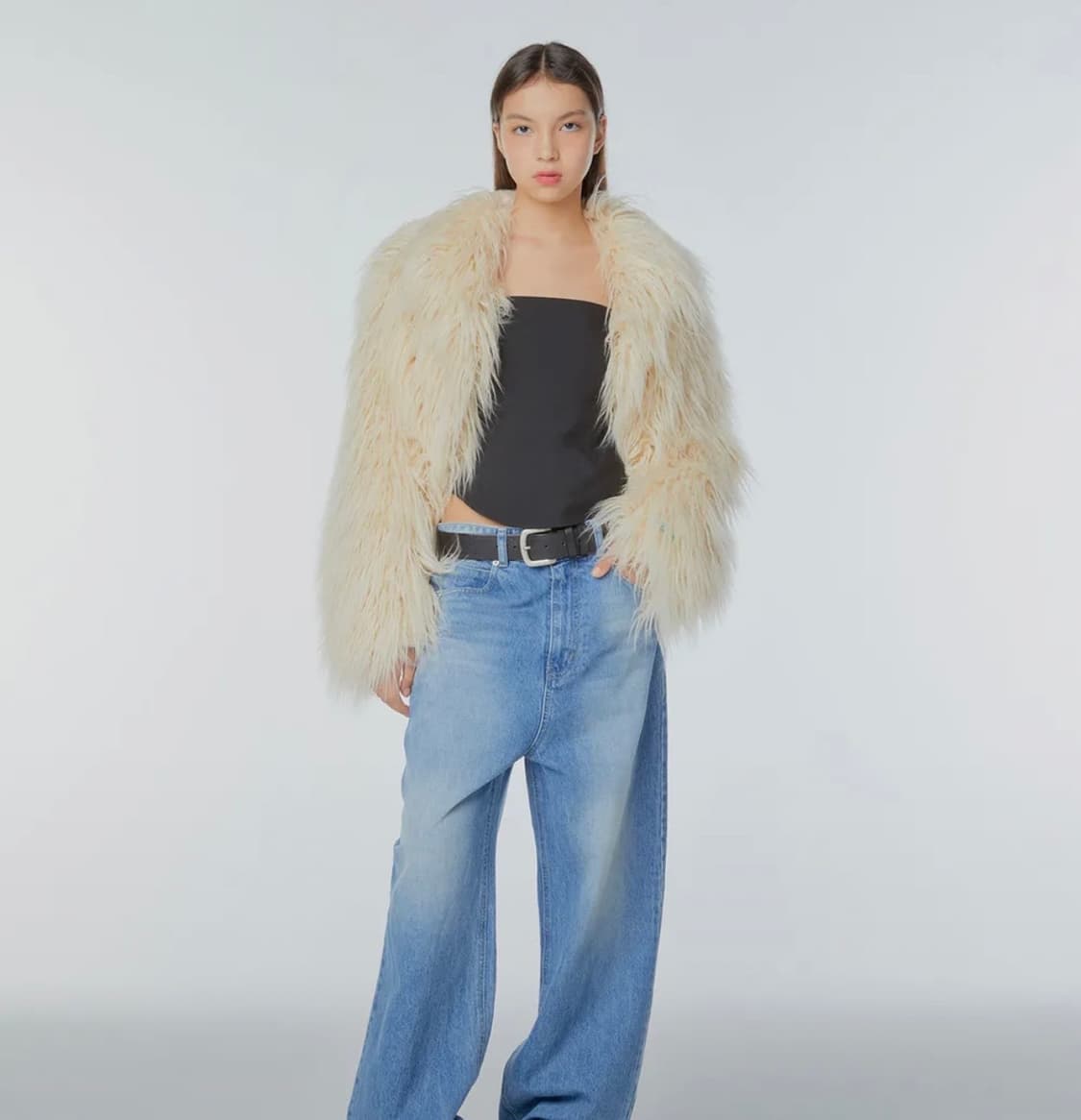 인스턴트펑크 오버사이즈 에코 퍼자켓 상품이미지2