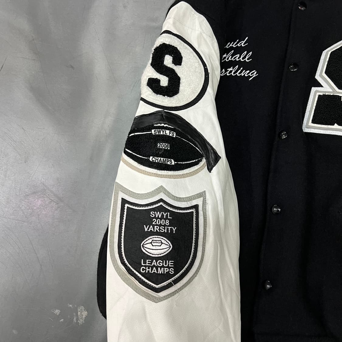  USA meca 레더 바시티 자켓 y14569 상품이미지4