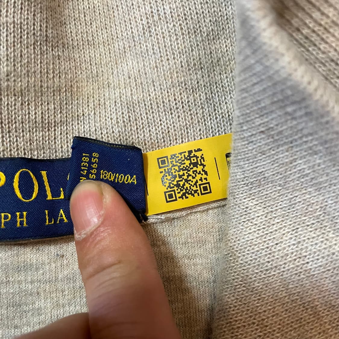 신형 폴로qr 반집업 스웻 상품이미지4