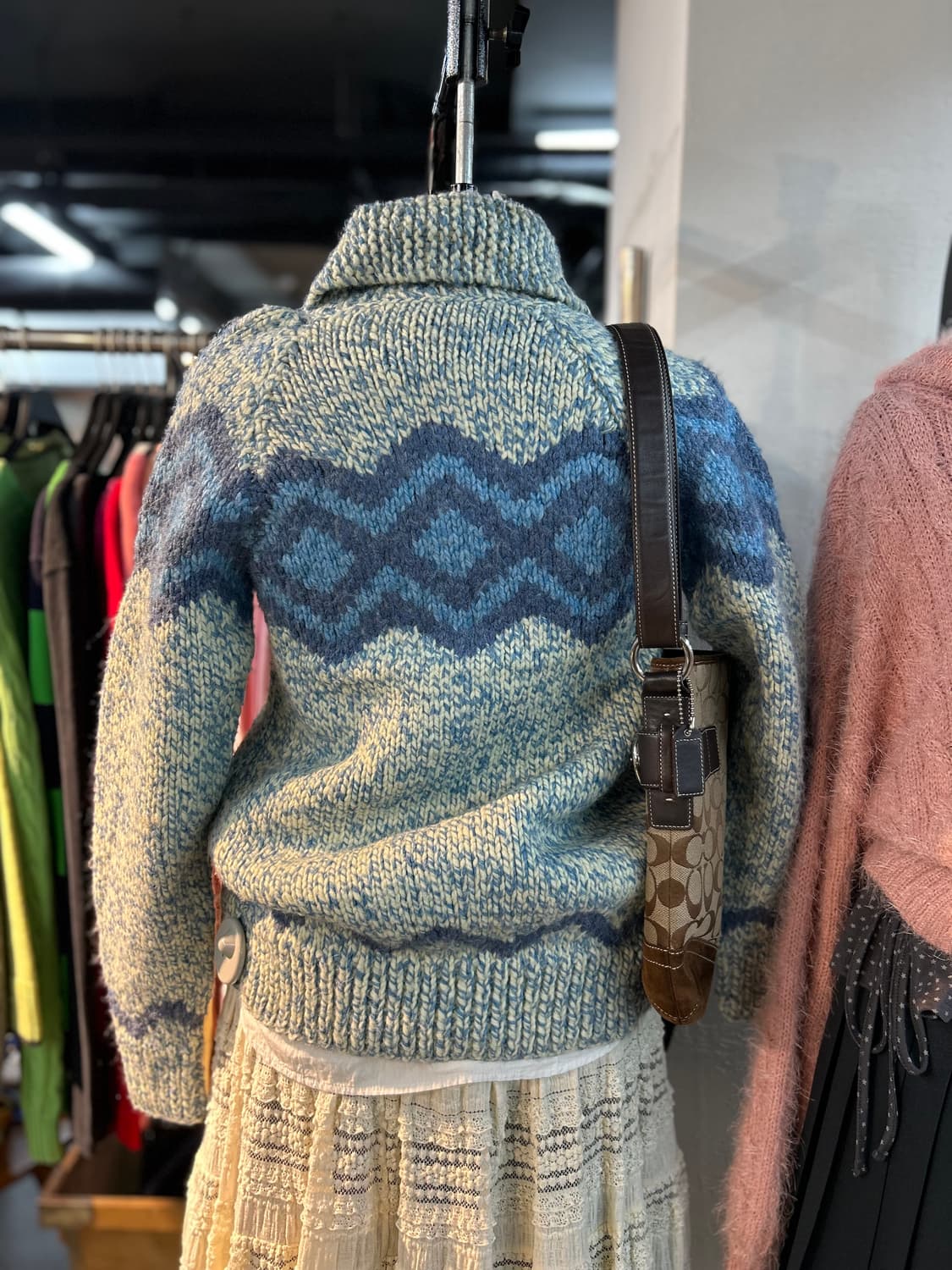 Vintage Blue y2k Cowichan 상품이미지3