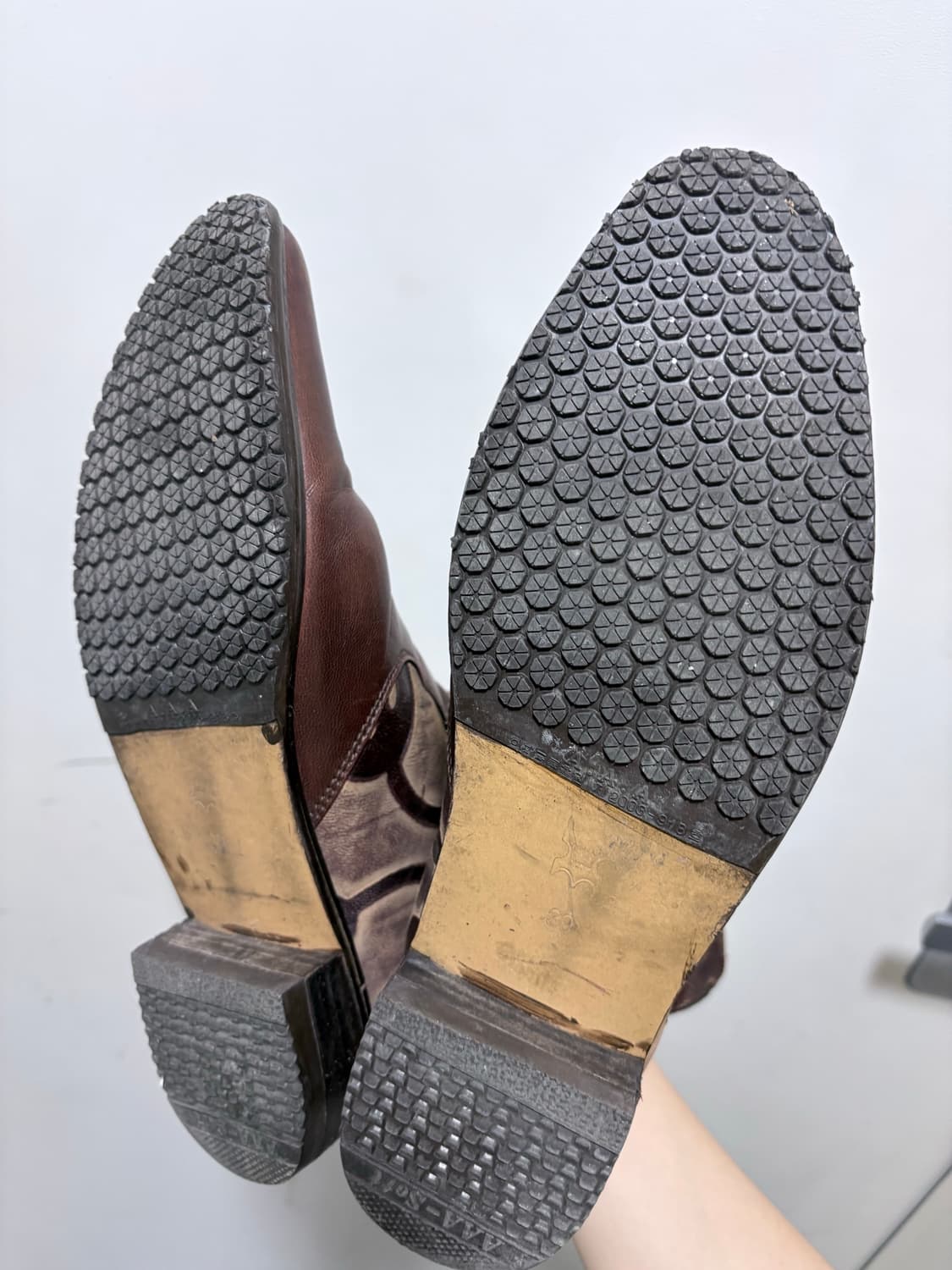 카모 레더 빈티지 앵클 부츠 상품이미지5