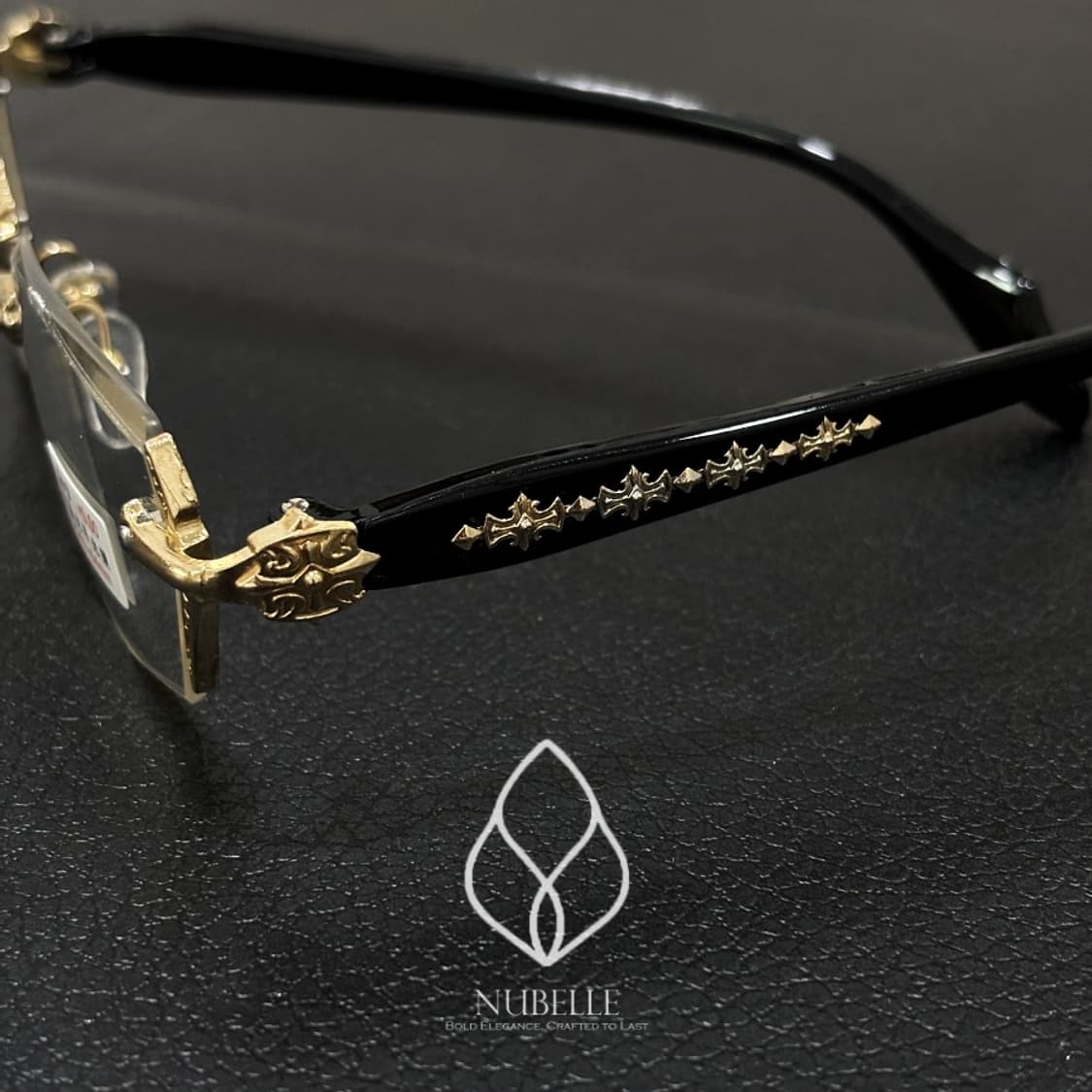 🌗 Cross rimless glasses / 크로스 긱시크 무테안경 상품이미지4