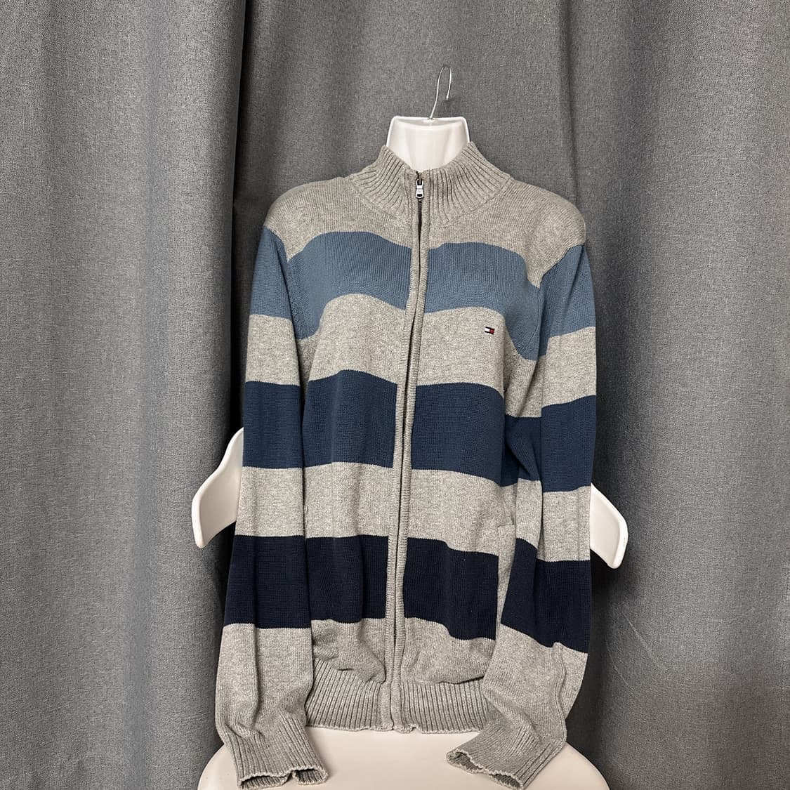 타미힐피거 니트집업 상품이미지1