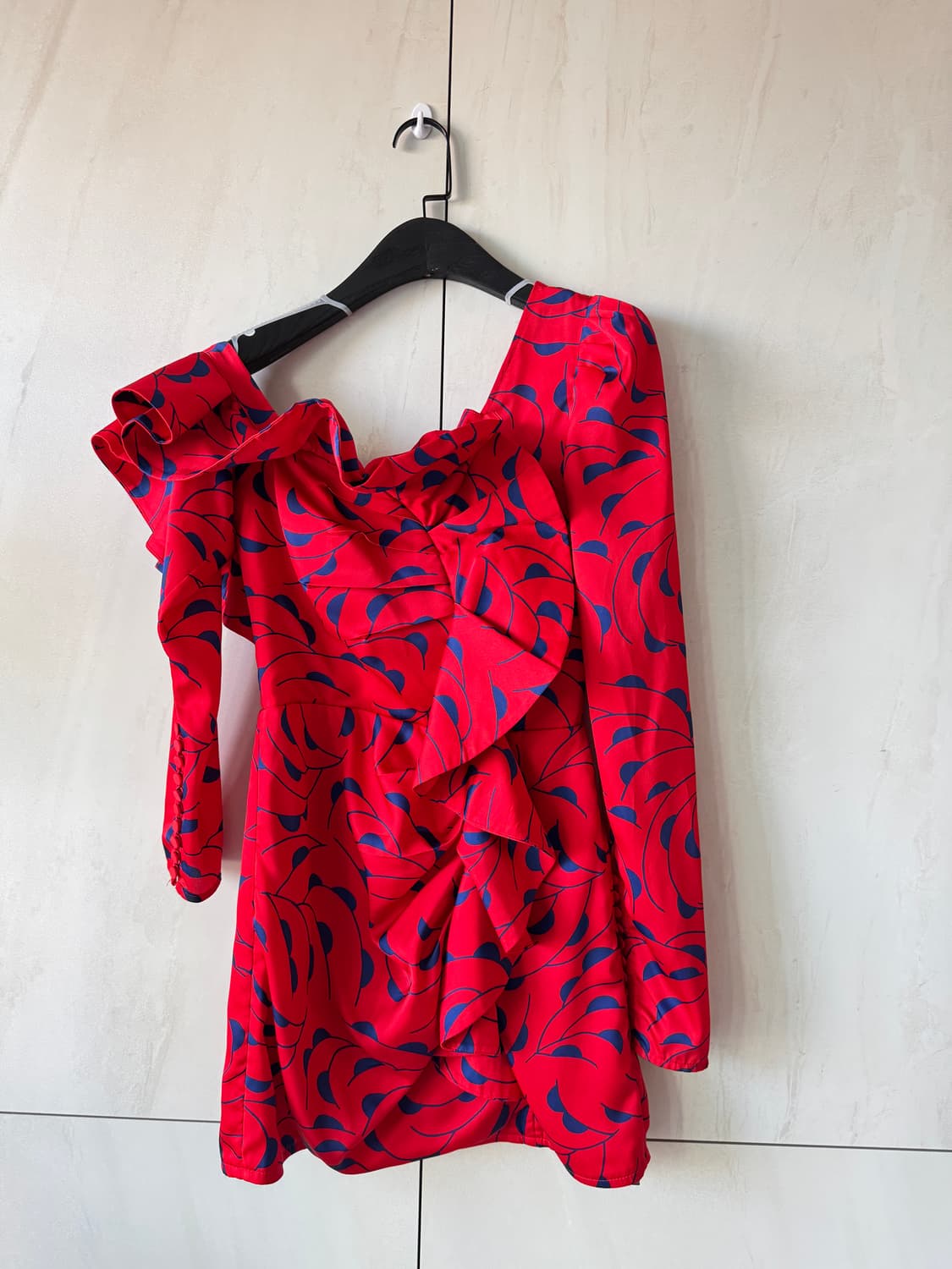 컨디션 최상 Self-Portrait 레드 패턴 미니 원피스2(44사이즈 상품이미지1