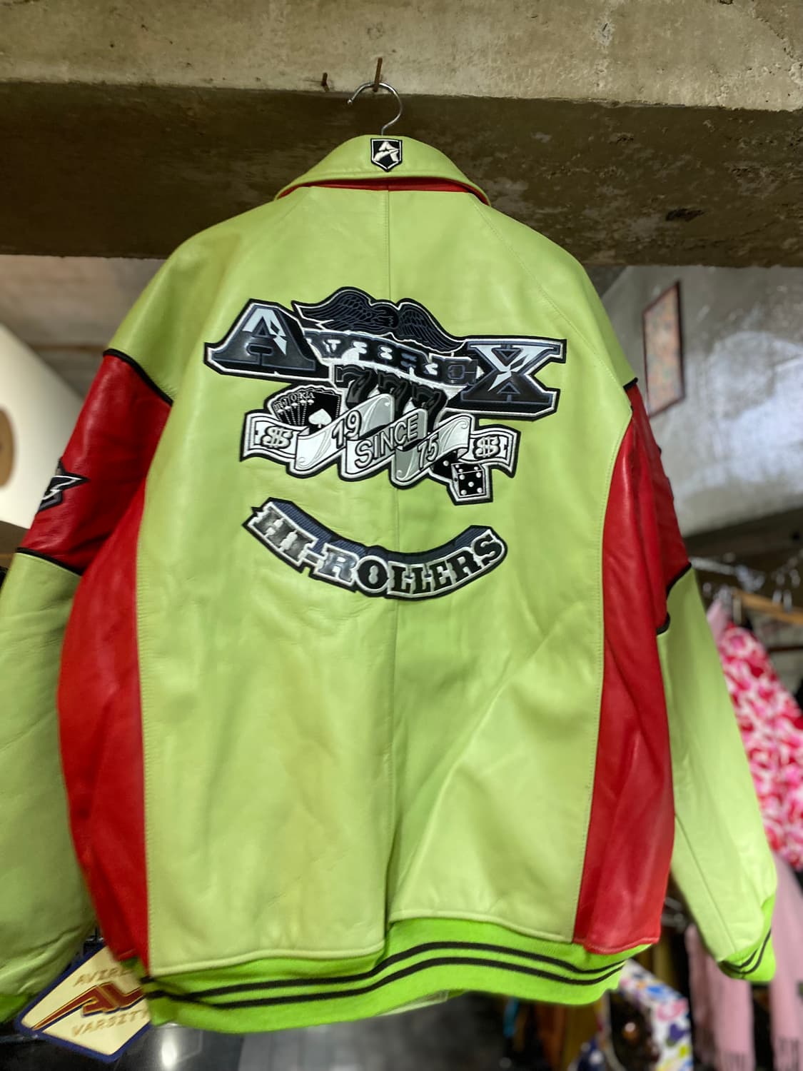 90s AVIREX 하이롤러 바시티 자켓 XXXL 상품이미지8