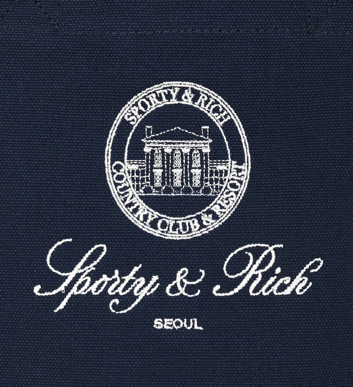 스포티앤리치 서울 익스클루시브 미니 토트백 네이비 상품이미지3