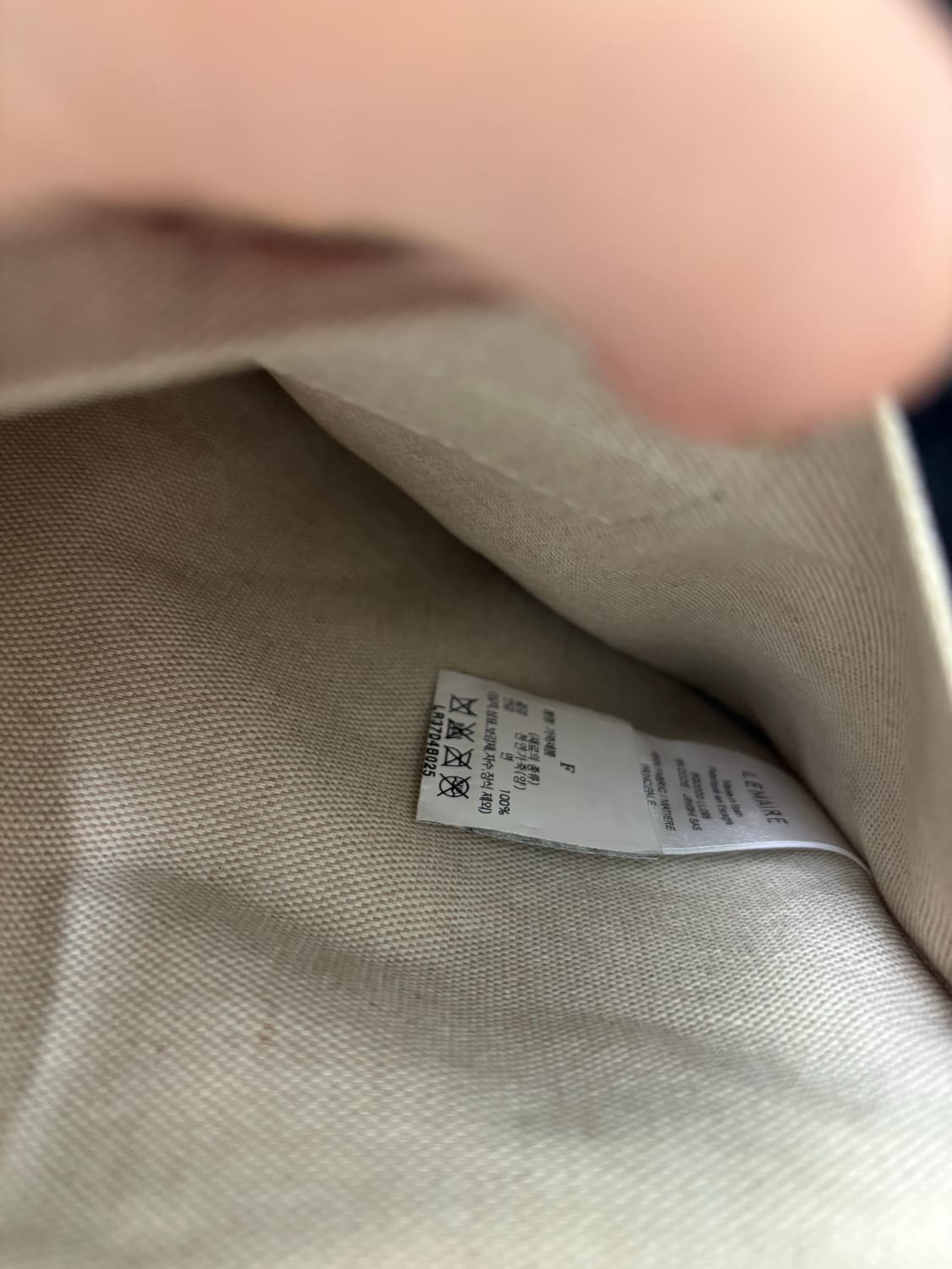 르메르 크루아상백 라지 백화점구입 블랙 상품이미지9