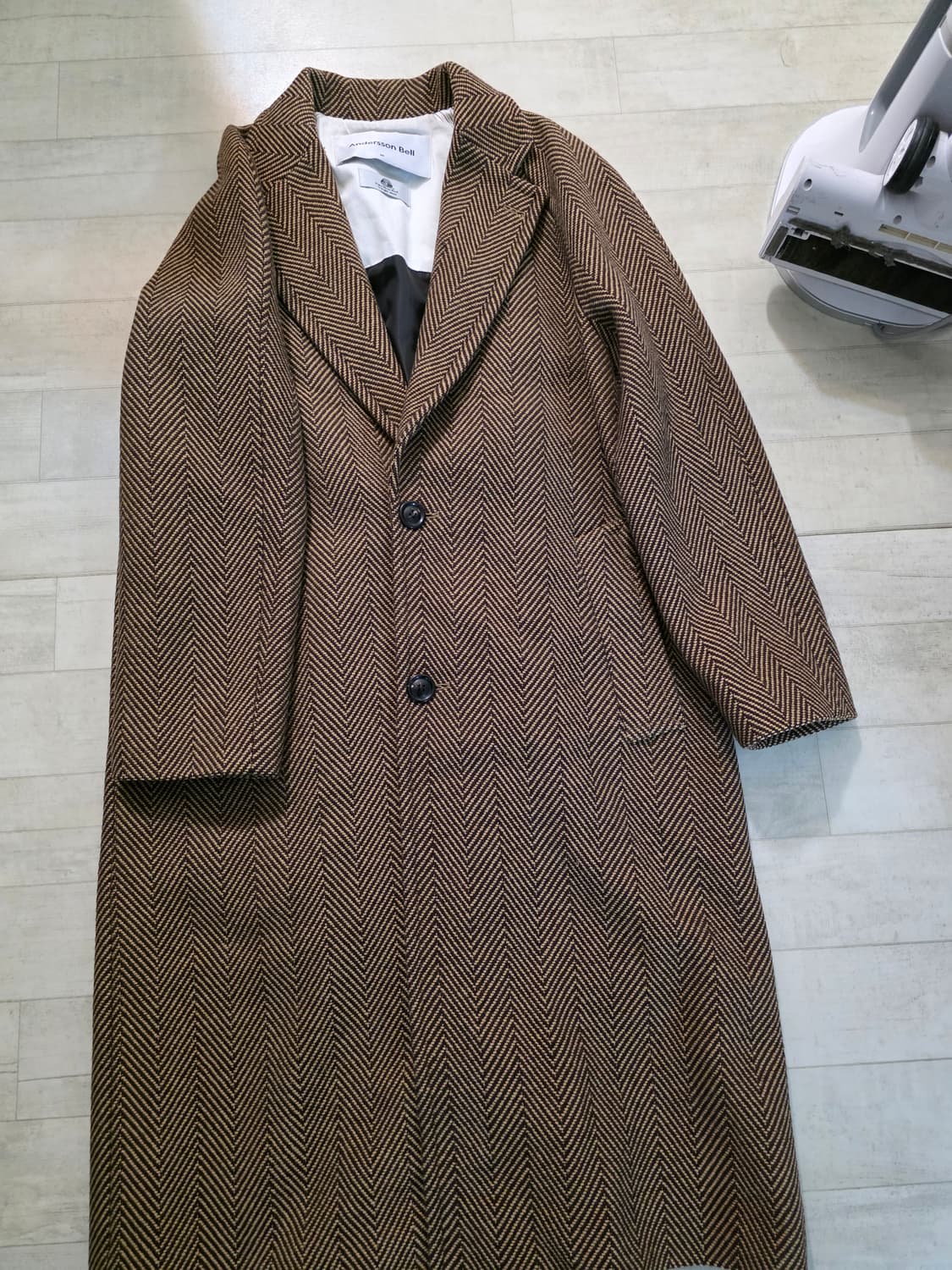 앤더슨벨 미구엘 헤링본 레글런 코트 M 상품이미지1