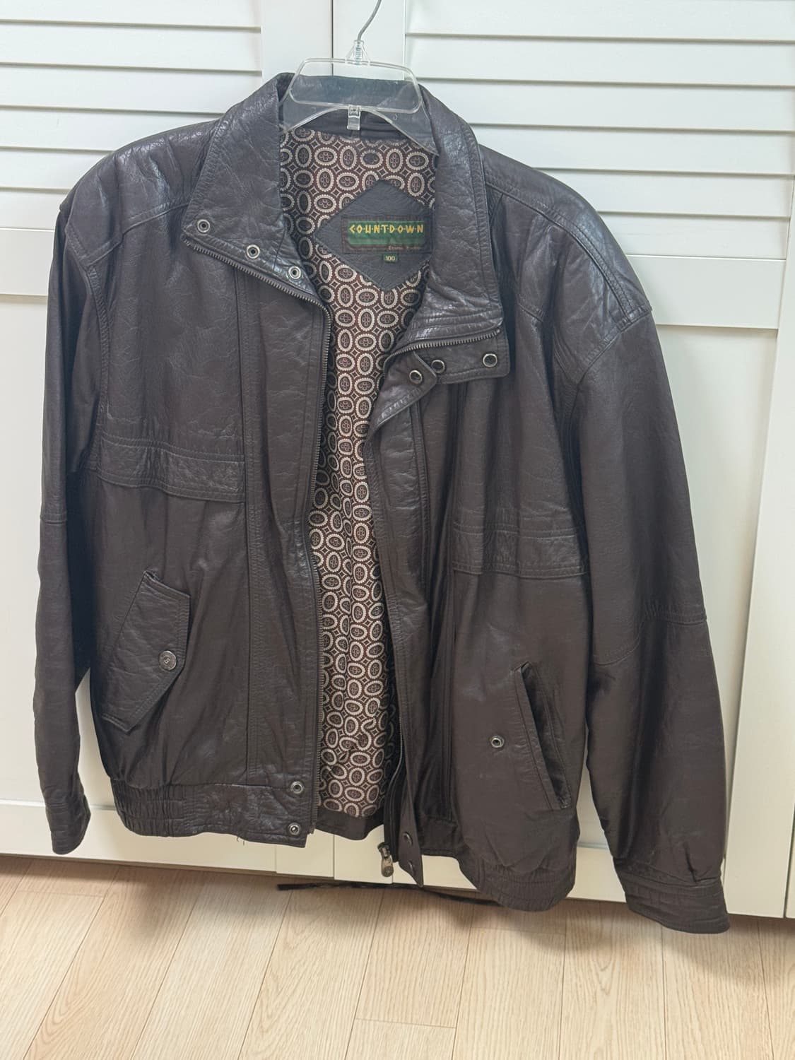 리얼레더 빈티지 봄버 자켓 상품이미지2