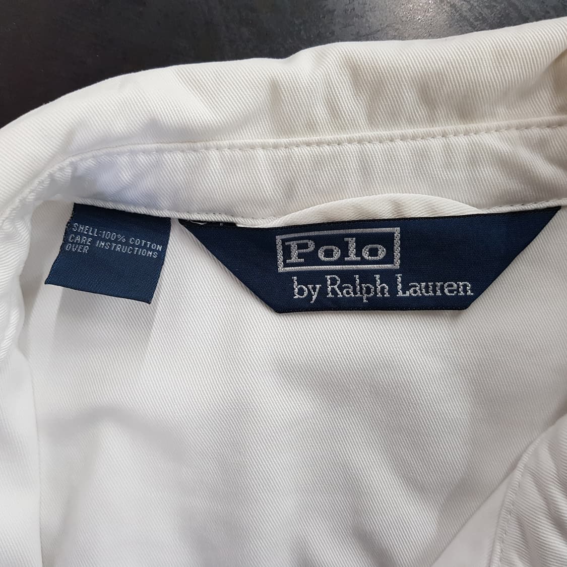 폴로 랄프로렌 클래식 화이트 남성 집업 점퍼 M사이즈 상품이미지3