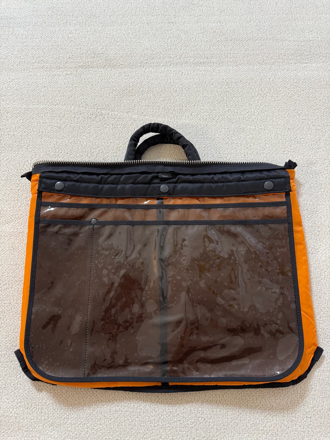 (미사용급) PORTER 포터 탱커 숏 헬멧백 L 블랙 서류가방 상품이미지7