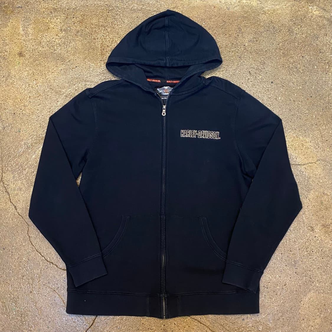 미국 빈티지 할리 데이비슨 로고 후드집업 후드티 상품이미지6