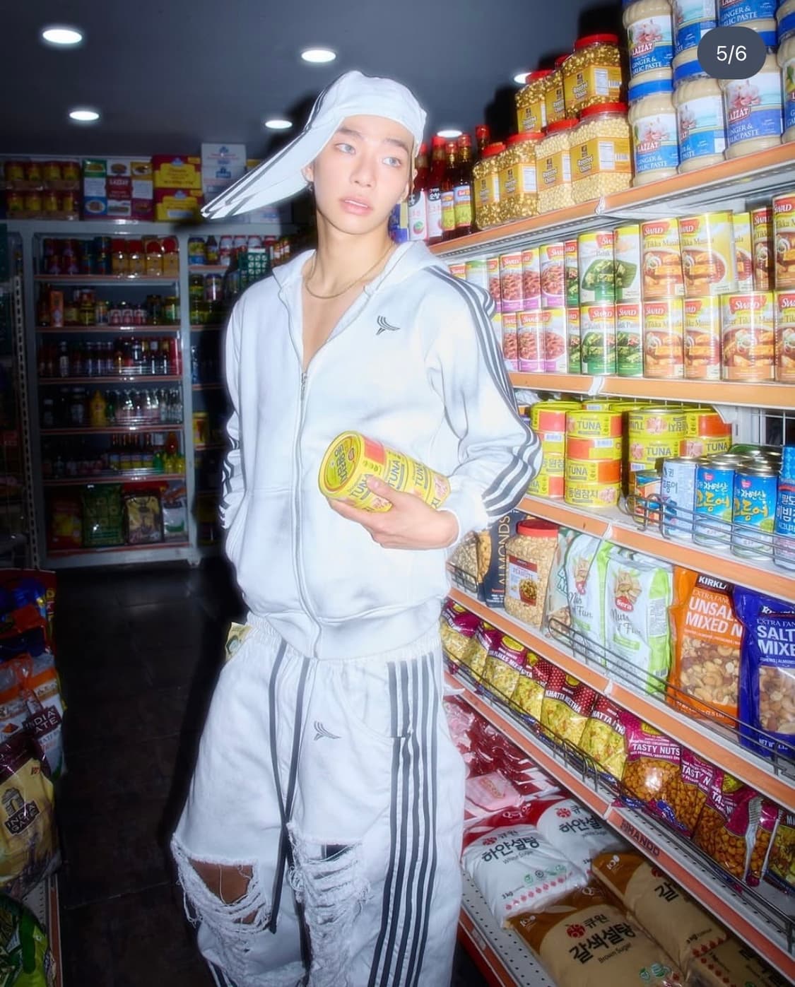 YORI SPORTDirty Wash Logo 5-Stripe Denim 상품이미지2
