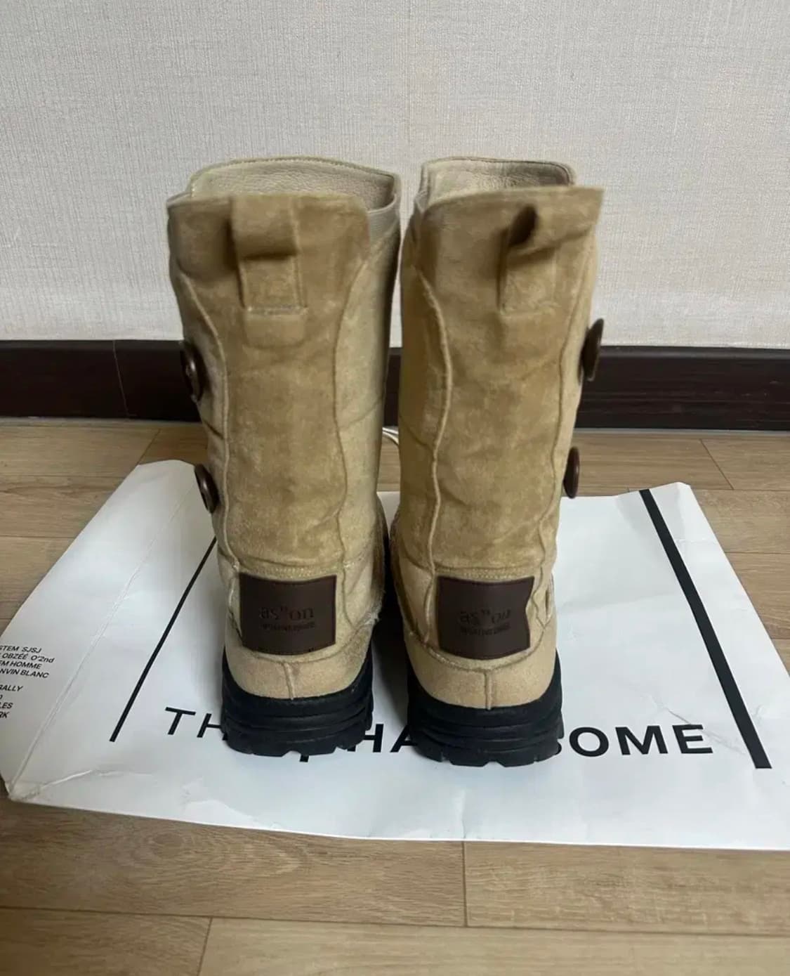 AS"ON X NEGATIVETHREE 버튼 어그부츠 베이지 230 상품이미지4