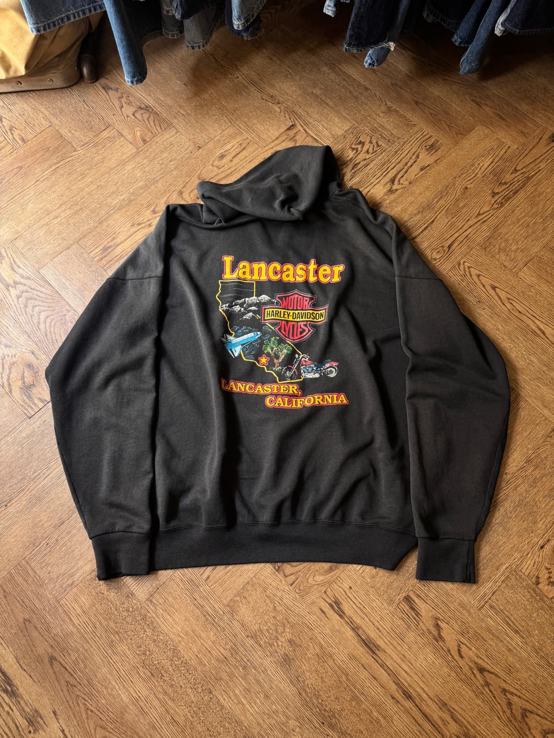[3XL]90's 할리 데이비슨 USA Lancaster 후드집업 상품이미지7