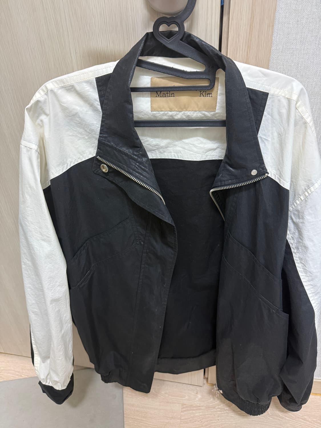 마땡킴 포인트 컬러 코팅점퍼 바람막이 상품이미지3