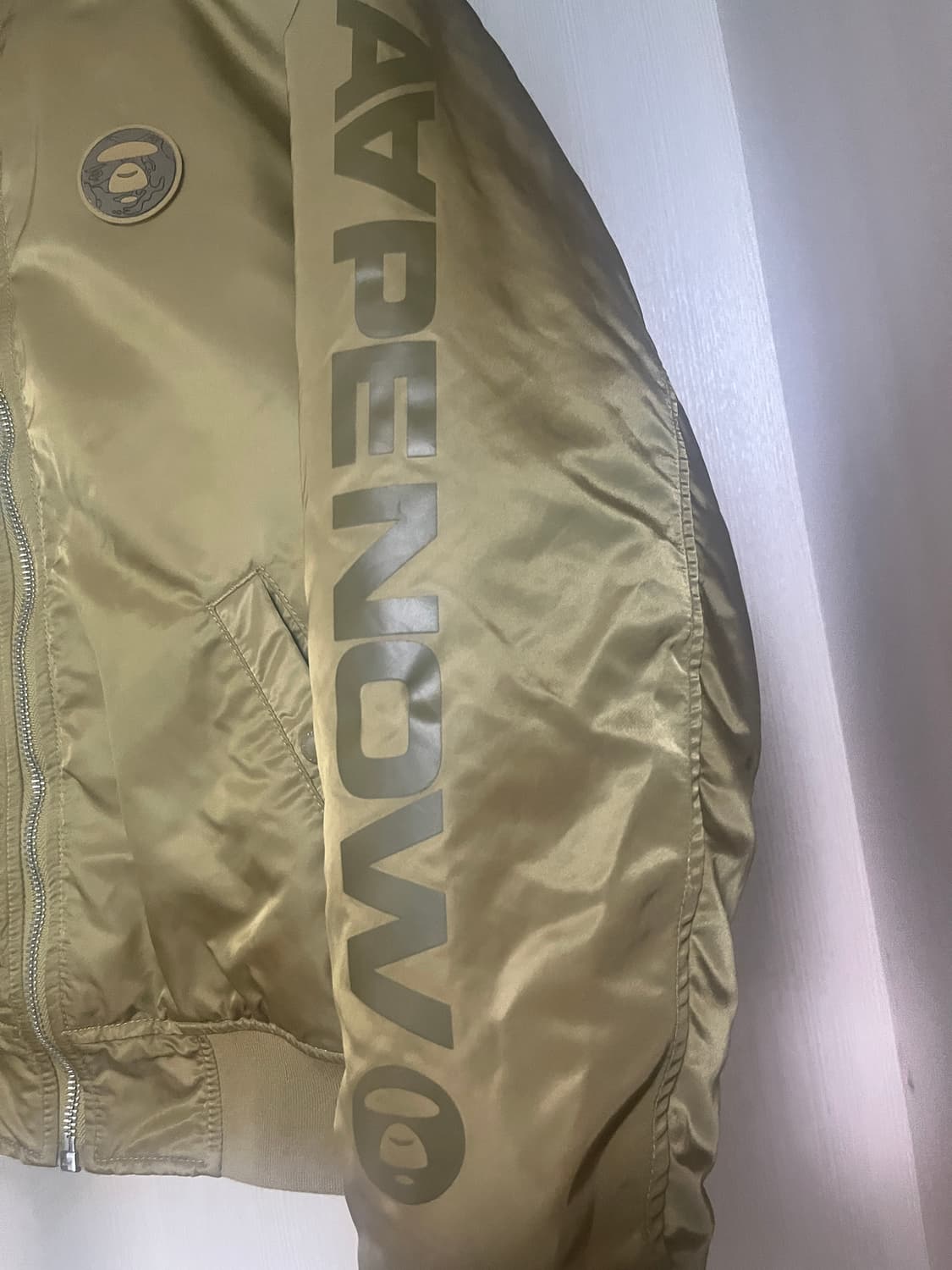 베이프 APE 집업 봄버 재킷 / 새상품급 / 1회착용 상품이미지6