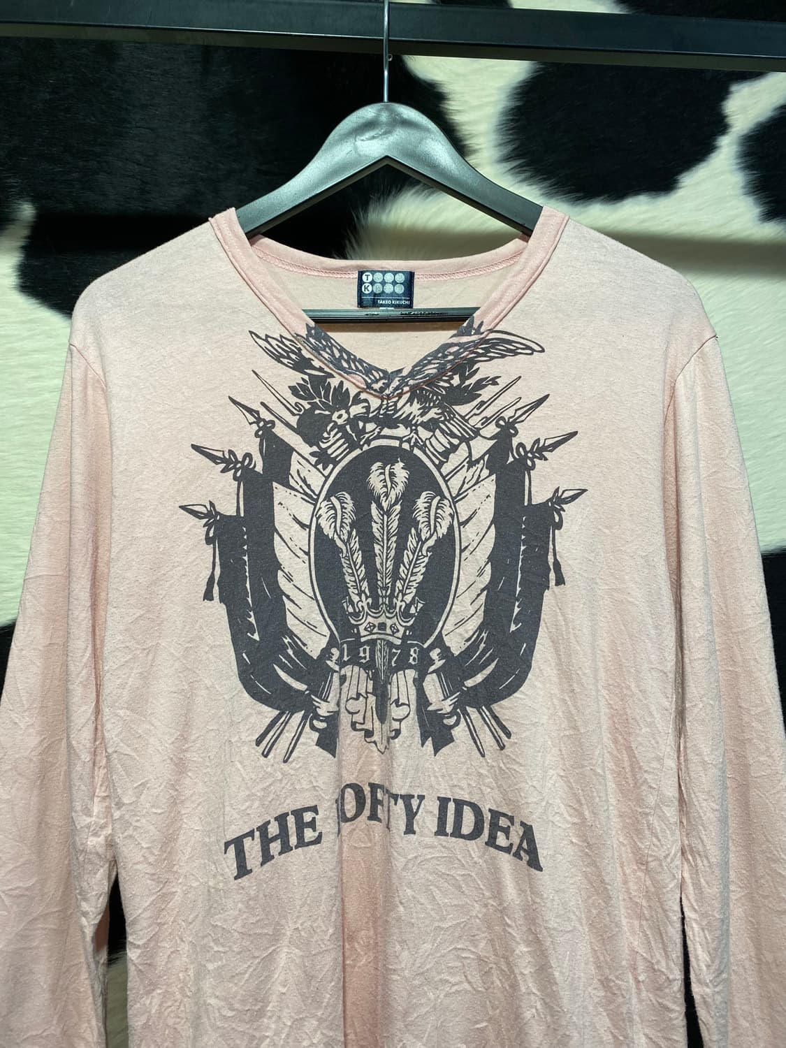 Takeo kikuchi 프린팅 브이넥 롱슬리브 상품이미지3