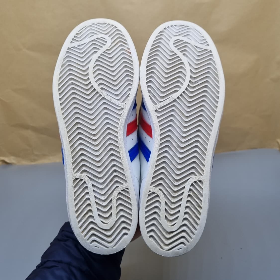 아디다스 슈퍼스타 흰/파/빨 여성운동화230  상품이미지3